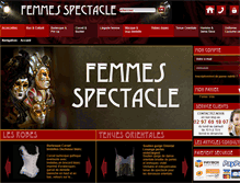 Tablet Screenshot of femmes-spectacle.com